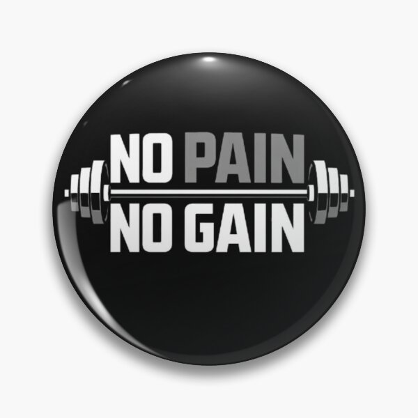 Item preview, No Pain No Gain – Hardcore Gym Motivation Design designed and sold by wanado.