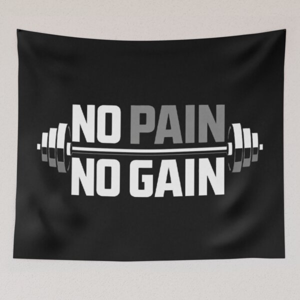 Item preview, No Pain No Gain – Hardcore Gym Motivation Design designed and sold by wanado.