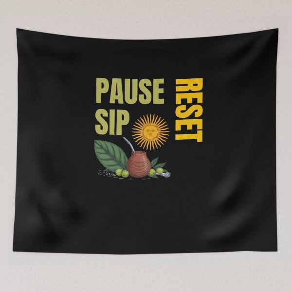 Item preview, Pause Sip Reset – Yerba Mate Ritual designed and sold by GentleStudio.