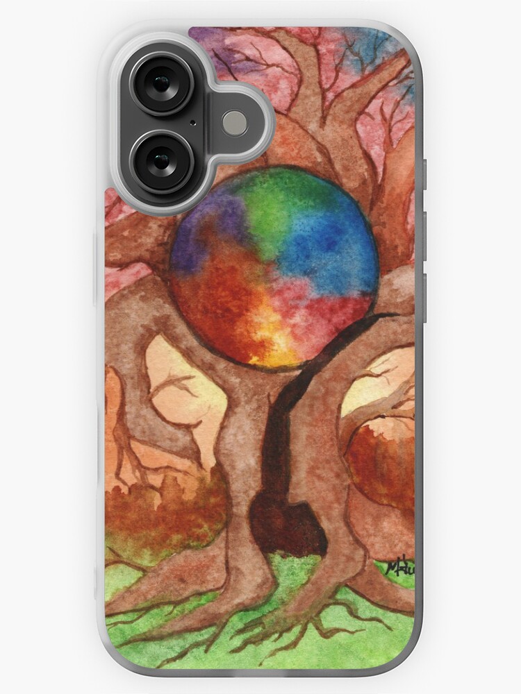 Thumbnail 1 of 5, iPhone Case, Macrocosm, nature, watercolor designed and sold by Hueswithheart.