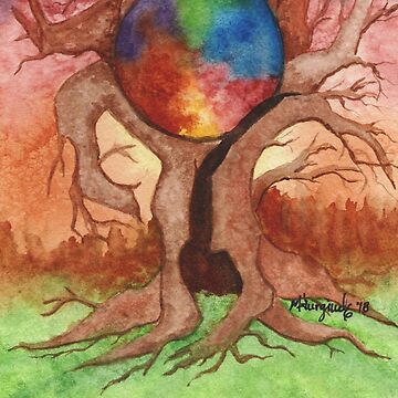 Artwork thumbnail, Macrocosm, nature, watercolor by Hueswithheart