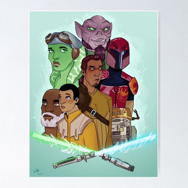 Jedi Master Kanan Jarrus- I Will Teach You - Star Wars Rebels Mini Poster  8X11