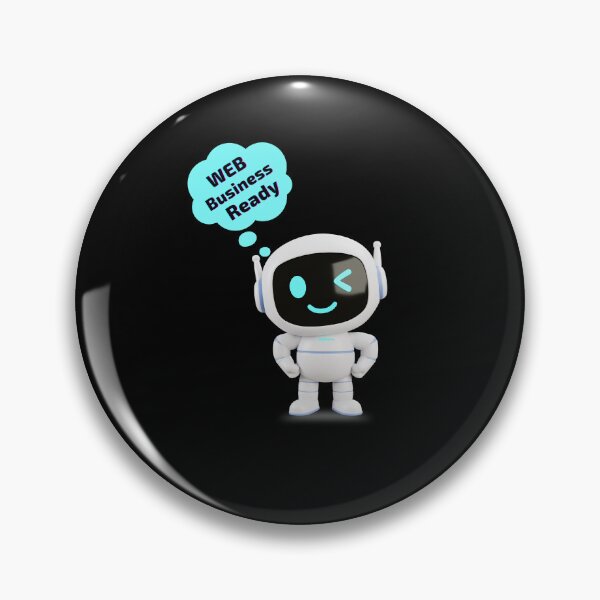 Item preview, Web Business Ready – Cute Tech Robot Design  designed and sold by Ink & Soul.