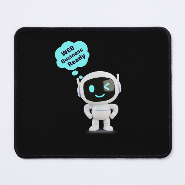 Item preview, Web Business Ready – Cute Tech Robot Design designed and sold by Ink & Soul.