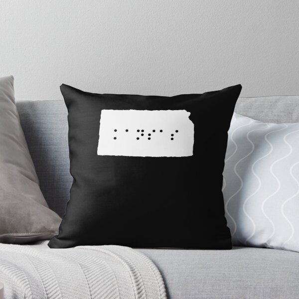 Item preview, KANSAS State Shape Braille Shirt designed and sold by brizodesign.