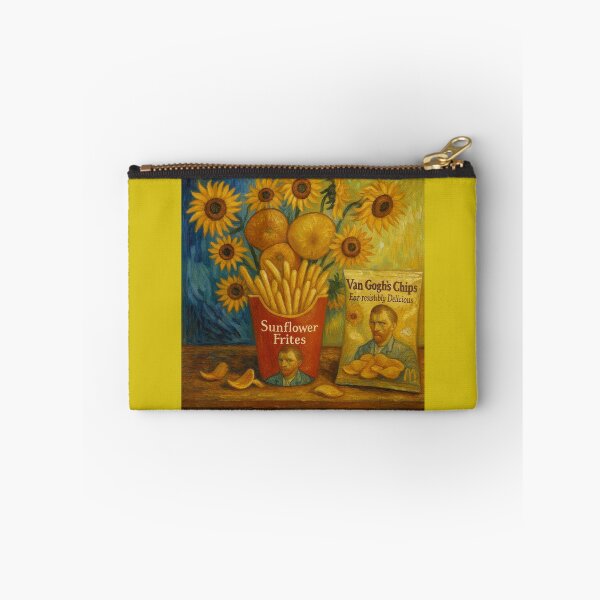Item preview, Van Gogh Fries – Sunflower Petals Made of Fries Pop Art Illustration designed and sold by SammyMorry.