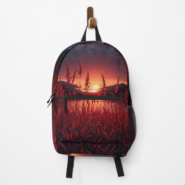 Item preview, Crimson Grasses at Dusk designed and sold by PixelVibe782.