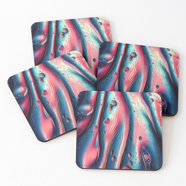 Item preview, Vertical Meltdown – Viscous Red & Teal Abstract designed and sold by B-Russ-Stuff.