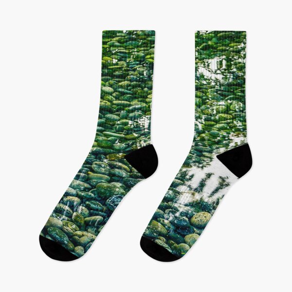 Item preview, River Stones Beneath Clear Water – Pebble Bed Reflection Nature Photography designed and sold by aadventures.