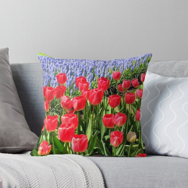 Item preview, Dutch Splendour - Red Tulips and Blue Muscari designed and sold by BlueMoonRose.