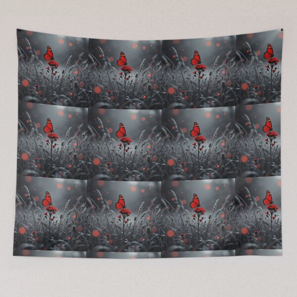 Item preview, Crimson Butterfly in the Dark designed and sold by PixelVibe782.