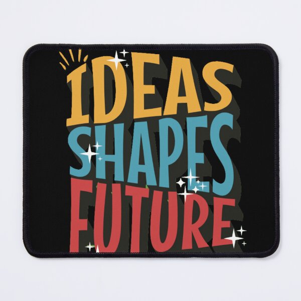 Item preview, Ideas Shapes Future - Retro 3D Motivational Typography designed and sold by GenZFashion000.