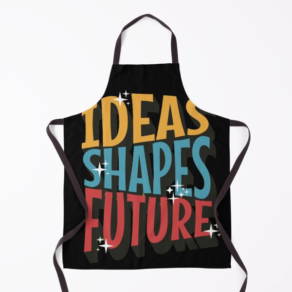 Item preview, Ideas Shapes Future - Retro 3D Motivational Typography designed and sold by GenZFashion000.