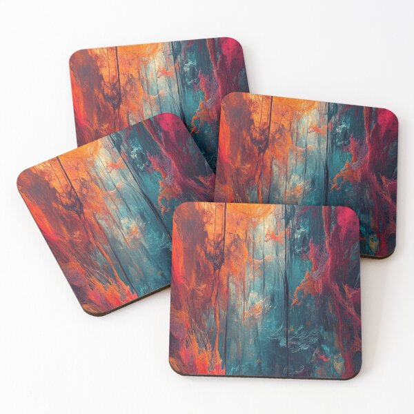 Item preview, Neural Decay – Orange & Teal Web Abstract designed and sold by B-Russ-Stuff.