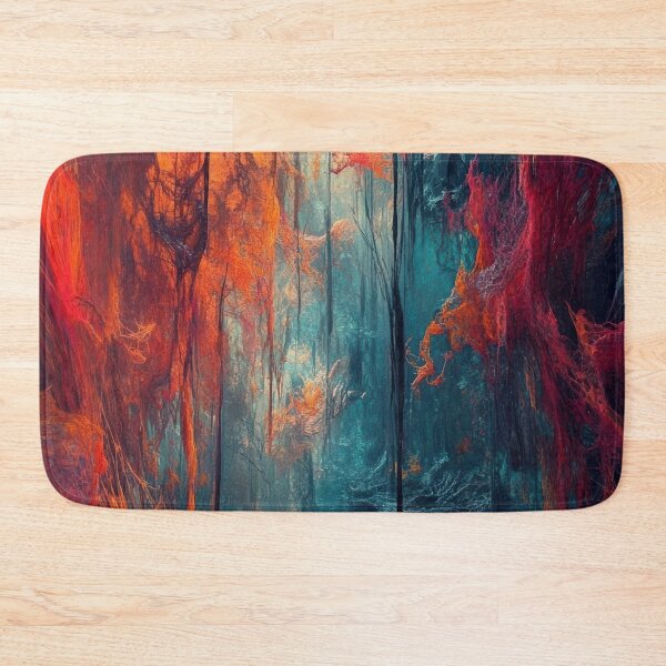 Item preview, Neural Decay – Orange & Teal Web Abstract designed and sold by B-Russ-Stuff.