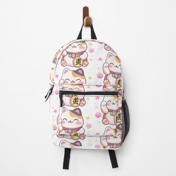 Item preview, Kawaii Maneki Neko Lucky Cat – Good Luck Cat Pastel Stickers designed and sold by Kallandra.