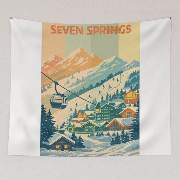 Item preview, Seven Springs Winter Village and Gondola in Pennsylvania’s Laurel Mountains designed and sold by Places On Earth.