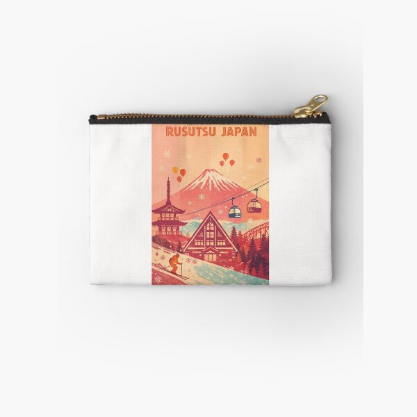 Item preview, Rusutsu Japan Ski Resort with Mount Yotei and Pagoda in Sunset Glow designed and sold by Places On Earth.