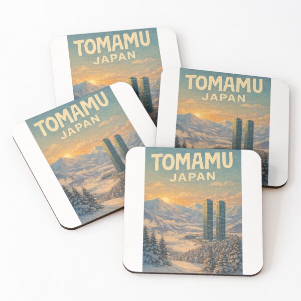 Item preview, Tomamu Japan Ski Resort with Twin Towers and Hokkaido Mountain Sunrise designed and sold by Places On Earth.