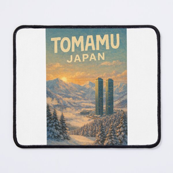 Item preview, Tomamu Japan Ski Resort with Twin Towers and Hokkaido Mountain Sunrise designed and sold by Places On Earth.
