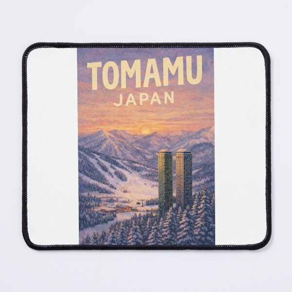 Item preview, Tomamu Resort in Hokkaido Japan with Twin Tower Hotels and Snowy Sunrise designed and sold by Places On Earth.