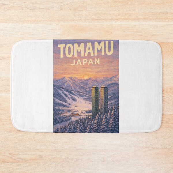 Item preview, Tomamu Resort in Hokkaido Japan with Twin Tower Hotels and Snowy Sunrise designed and sold by Places On Earth.