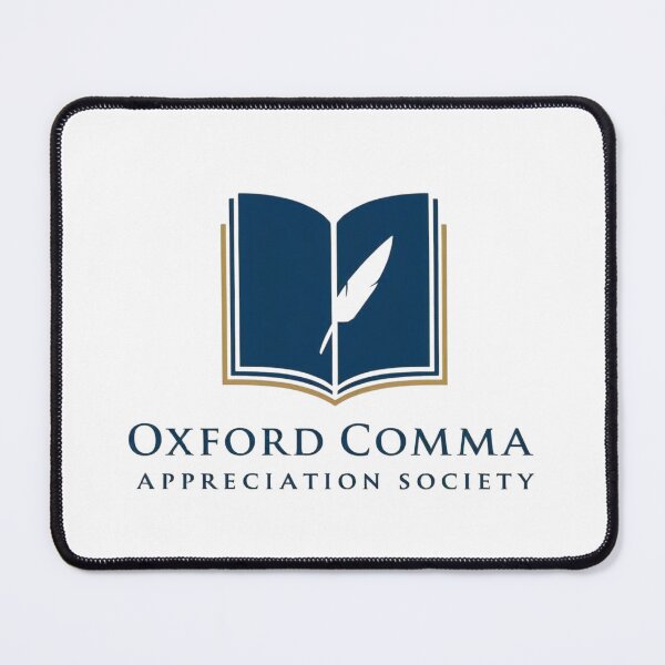 Item preview, Oxford Comma Appreciation Society Logo and Brand Identity designed and sold by Rue Market.