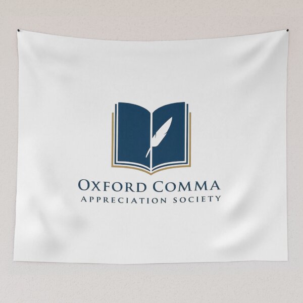 Item preview, Oxford Comma Appreciation Society Logo and Brand Identity designed and sold by Rue Market.