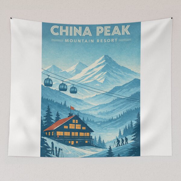 Item preview, China Peak Mountain Resort in Sierra National Forest, California designed and sold by Places On Earth.