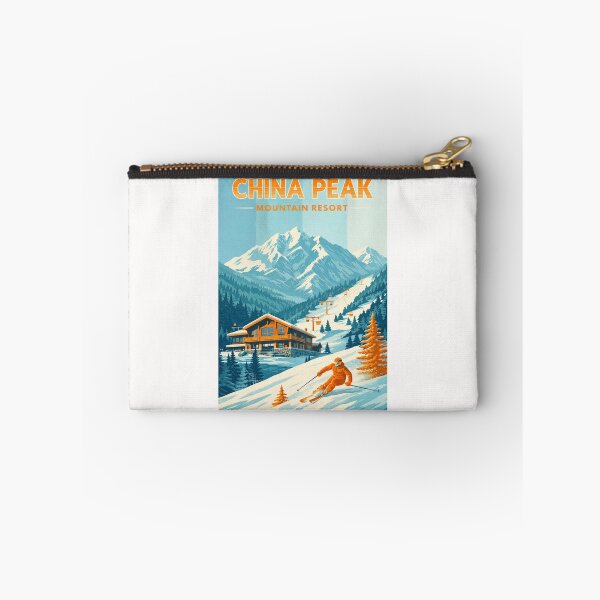 Item preview, Skiing at China Peak California with Chalet and Sierra Nevada Mountains designed and sold by Places On Earth.