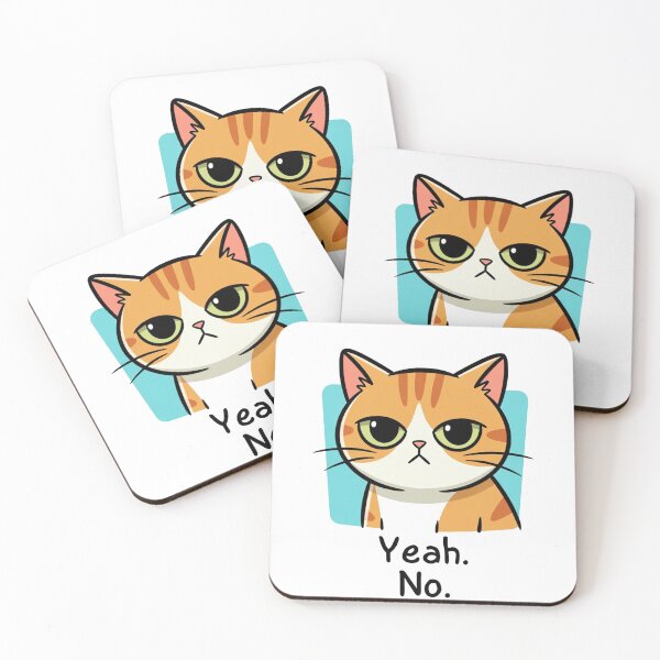 Item preview, Annoyed Cat Yeah No Blunt Reaction Mood designed and sold by SassyArtistry.