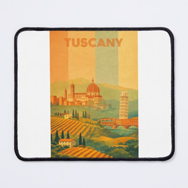 Item preview, Tuscany Italy with Florence Cathedral, Leaning Tower of Pisa and Vineyards designed and sold by Places On Earth.