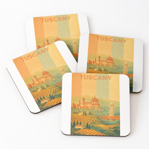 Item preview, Tuscany Italy with Florence Cathedral, Leaning Tower of Pisa and Vineyards designed and sold by Places On Earth.