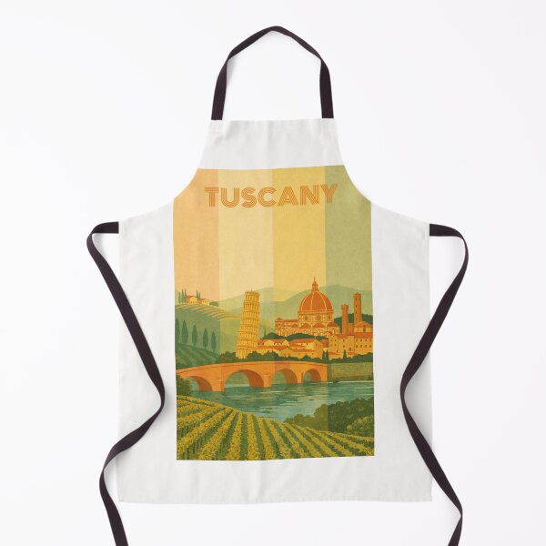 Item preview, Tuscany with Duomo of Florence and Leaning Tower of Pisa by the Arno River designed and sold by Places On Earth.