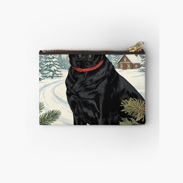 Item preview, Christmas Labrador Retriever in Winter Scene designed and sold by ChiqueAvenue.