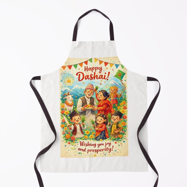 Item preview, Traditional Dashai Festival in Nepal with Family, Goat and Mountains designed and sold by Places On Earth.