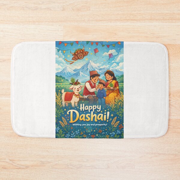 Item preview, Dashai Festival Celebration in Nepal with Family, Goat, and Himalayas designed and sold by Places On Earth.