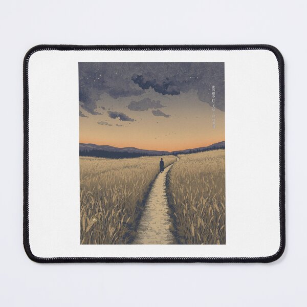 Item preview, THE UNTRODDEN PATH - Matsuo Basho Haiku Japanese Kanji Art designed and sold by KanjiShokunin.