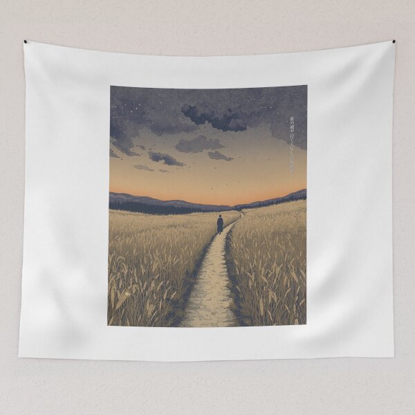 Item preview, THE UNTRODDEN PATH - Matsuo Basho Haiku Japanese Kanji Art designed and sold by KanjiShokunin.