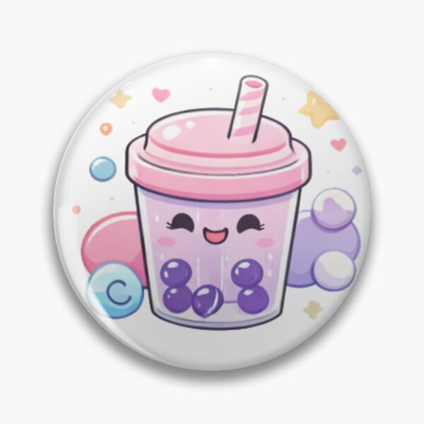 Item preview, Kawaii Bubble Tea Cup – Cute Boba Drink Pastel Stickers designed and sold by Kallandra.