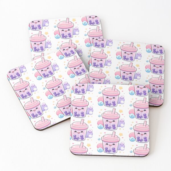 Item preview, Kawaii Bubble Tea Cup – Cute Boba Drink Pastel Stickers designed and sold by Kallandra.