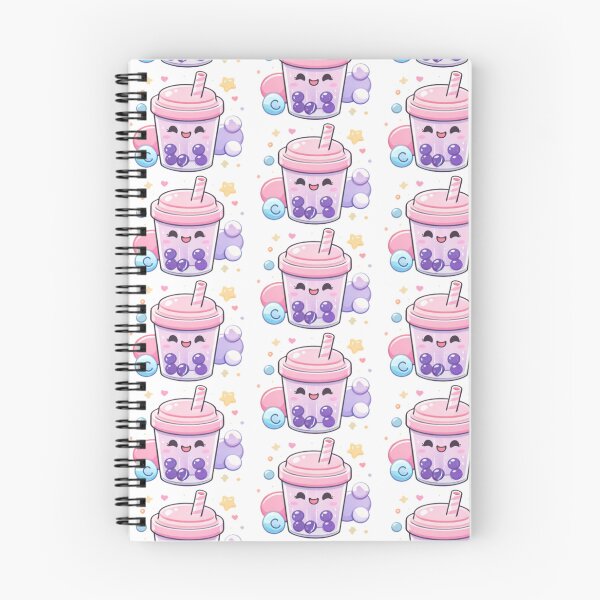 Aperçu de l'œuvre Tasse de thé à bulles Kawaii – Autocollants pastel pour boisson Boba mignonne créée et vendue par Kallandra.