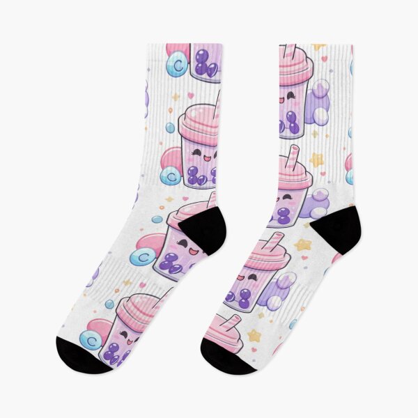 Item preview, Kawaii Bubble Tea Cup – Cute Boba Drink Pastel Stickers designed and sold by Kallandra.