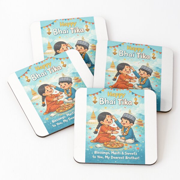 Item preview, Bhai Tika Greeting Card from Nepal with Brother and Sister by Swayambhunath designed and sold by Places On Earth.