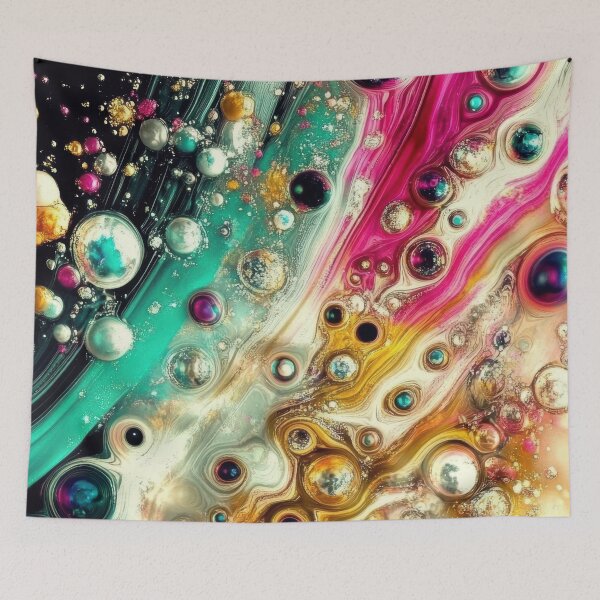 Item preview, Vertical Prism – Red & Teal Glass Abstract designed and sold by B-Russ-Stuff.