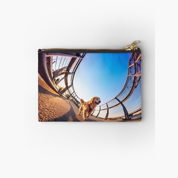 Item preview, Golden Retriever on a Bridge designed and sold by CandyCaneKennie.