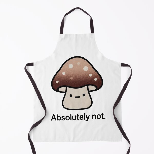 Item preview, Mushroom Says Absolutely Not Funny Reaction Illustration designed and sold by SassyArtistry.