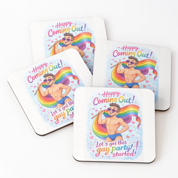 Item preview, Coming Out Greeting with Rainbow Flag, Hearts, and Empowerment designed and sold by Places On Earth.