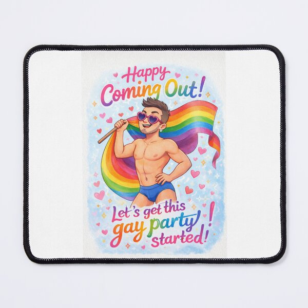 Item preview, Coming Out Greeting with Rainbow Flag, Hearts, and Empowerment designed and sold by Places On Earth.