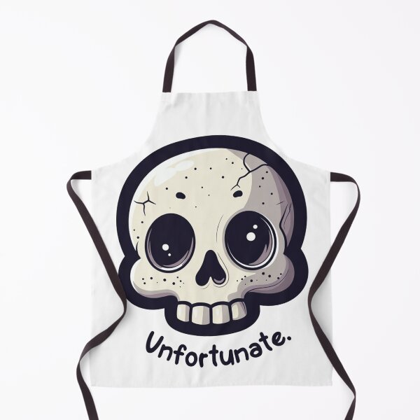 Item preview, Cute Skull Saying Unfortunate Dark Humor Illustration designed and sold by SassyArtistry.